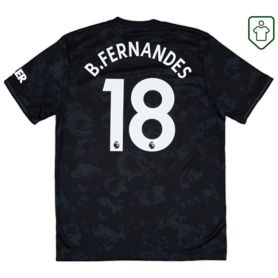 Maglia retrò terza uomo Manchester United 2019/20 B. Fernandes #18 Maglia retrò terza uomo Manchester United 2019/20 B. Fernandes #18