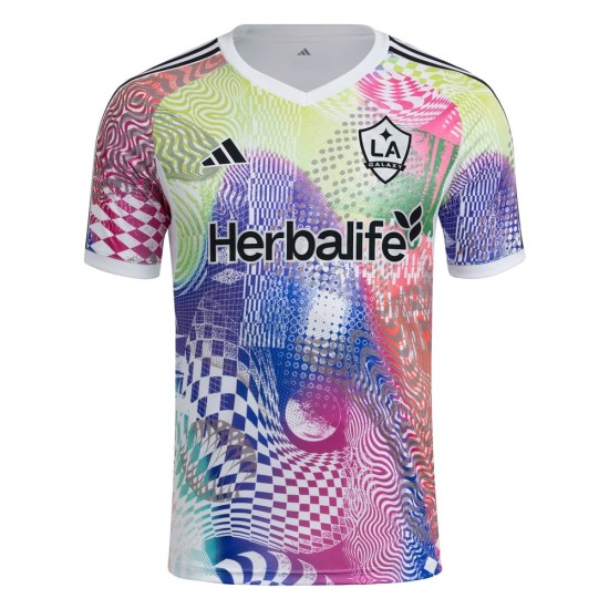 Maglia Terza Pre Match Bianca Uomo LA Galaxy 2025 Maglia Terza Pre Match Bianca Uomo LA Galaxy 2025