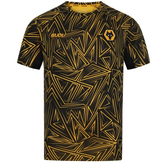 Donna Wolverhampton Wanderers 2025/26 Maglia Pre Gara Casa Donna Wolverhampton Wanderers 2025/26 Maglia Pre Gara Casa