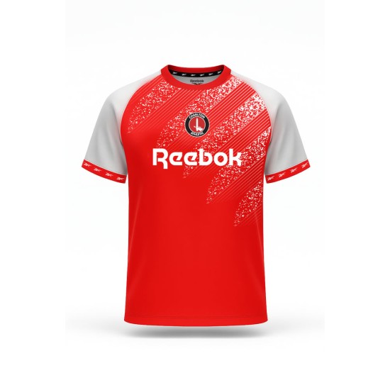 Maglia Riscaldamento Home Charlton Athletic 2025/26 Uomo Maglia Riscaldamento Home Charlton Athletic 2025/26 Uomo