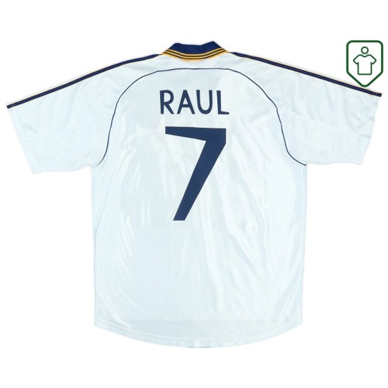 Uomo Maglia retro casa Real Madrid 1998/00 Raul #7