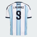 Maglia Ufficiale Casa Argentina 2026 Bambino J. ALVAREZ #9 Maglia Ufficiale Casa Argentina 2026 Bambino J. ALVAREZ #9