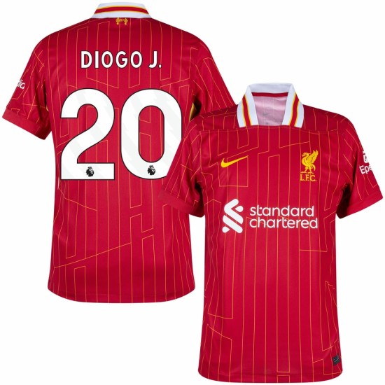 Bambino Diogo Jota #20 Liverpool 2024/25 Maglia Casa Bambino Diogo Jota #20 Liverpool 2024/25 Maglia Casa