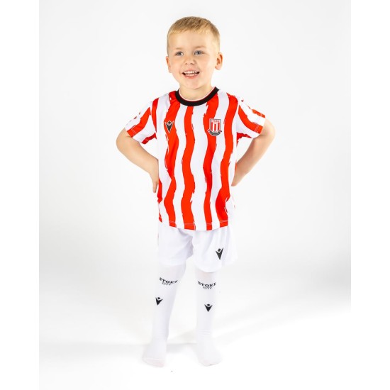 Kit da casa 2025/26 dello Stoke City da bambino Kit da casa 2025/26 dello Stoke City da bambino