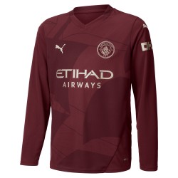 Maglia Maniche Lunghe Terza Manchester City Bambino 2024/25