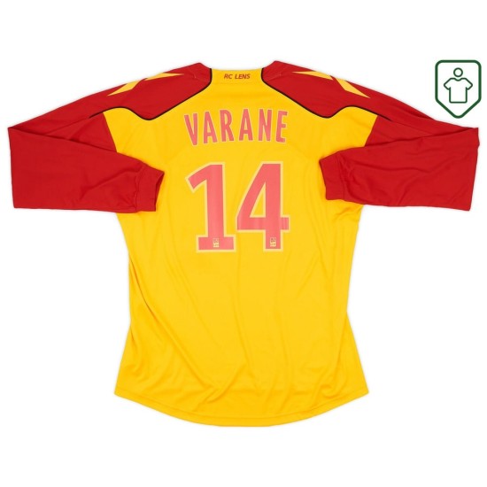 Uomo Maglia retro casa manica lunga RC Lens 2010/11 Varane #14 Uomo Maglia retro casa manica lunga RC Lens 2010/11 Varane #14