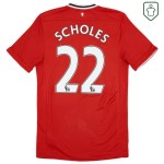 Maglia retrò casa uomo Manchester United 2011/12 Scholes #22 Maglia retrò casa uomo Manchester United 2011/12 Scholes #22