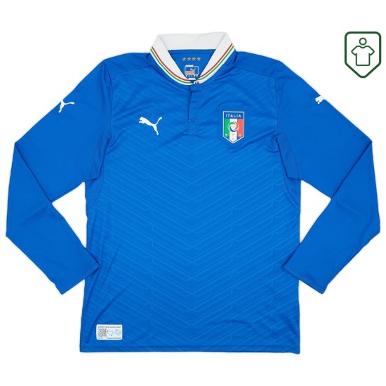 Maglia retrò Italia 2012/13 maniche lunghe casa da uomo Maglia retrò Italia 2012/13 maniche lunghe casa da uomo