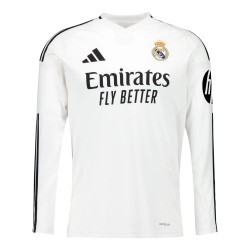 Maglia a Maniche Lunghe Casalinga Uomo Real Madrid 2024/25