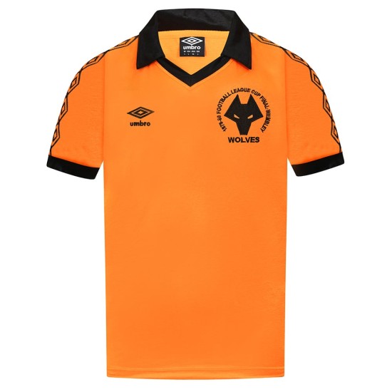 Maglia Retrò Finale Coppa di Lega Wolverhampton Wanderers Uomo 1980 Maglia Retrò Finale Coppa di Lega Wolverhampton Wanderers Uomo 1980