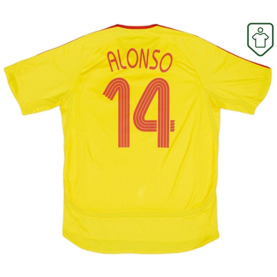 Maglia retrò trasferta uomo Liverpool 2006/07 Alonso #14