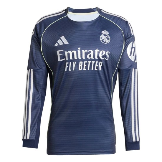 Maglia Manica Lunga Trasferta Bambino Real Madrid 2025/26 Maglia Manica Lunga Trasferta Bambino Real Madrid 2025/26