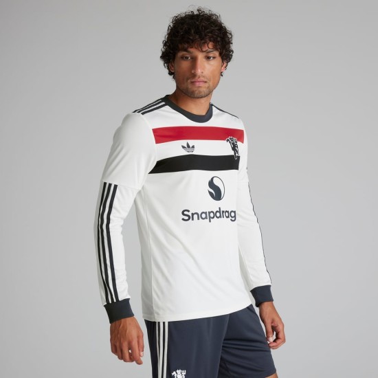 Maglia Maniche Lunghe Terza Manchester United Uomo 2024/25