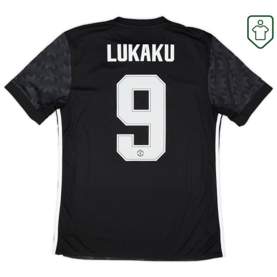Maglia retrò trasferta uomo Manchester United 2017/18 Lukaku #9 Maglia retrò trasferta uomo Manchester United 2017/18 Lukaku #9