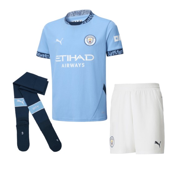 Kit Casa Manchester City Bambino 2024/25 Kit Casa Manchester City Bambino 2024/25