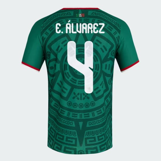 Maglia Ufficiale Casa Messico 2026 Bambino E. ÁLVAREZ #4 Maglia Ufficiale Casa Messico 2026 Bambino E. ÁLVAREZ #4