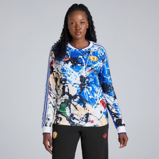 Maglia a maniche lunghe Stone Roses Manchester United 2025/26 Donna Maglia a maniche lunghe Stone Roses Manchester United 2025/26 Donna