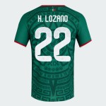 Maglia Ufficiale Casa Messico 2026 Uomo H. LOZANO #22 Maglia Ufficiale Casa Messico 2026 Uomo H. LOZANO #22