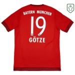 Maglia retrò Bayern Monaco 2015/16 Casa Uomo Götze #19 Maglia retrò Bayern Monaco 2015/16 Casa Uomo Götze #19