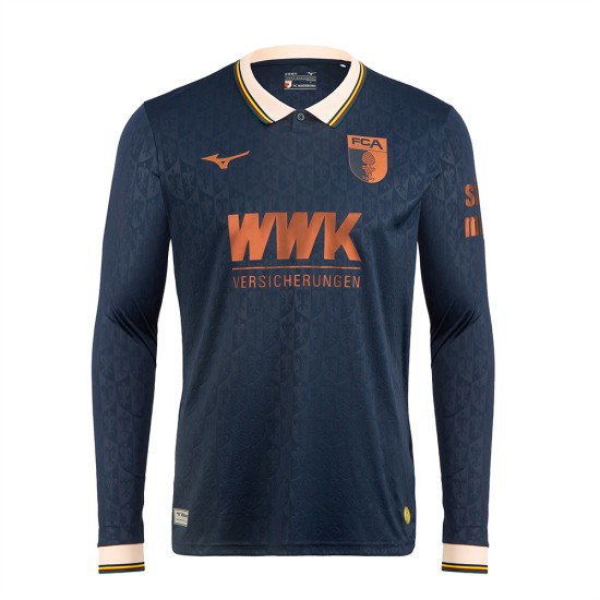 Bambino FC Augsburg 2025/26 Maglia Manica Lunga Speciale Blu Scuro Bambino FC Augsburg 2025/26 Maglia Manica Lunga Speciale Blu Scuro