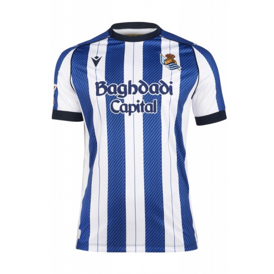 Maglia uomo Real Sociedad 2025/26 casa sponsor Maglia uomo Real Sociedad 2025/26 casa sponsor