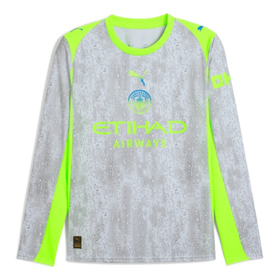 Uomo Manchester City 2025/26 Terza Maglia Manica Lunga