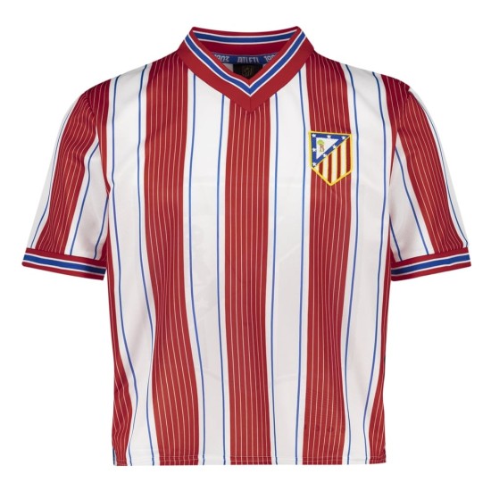 Maglia crop top Retro donna Atletico Madrid 1996 Maglia crop top Retro donna Atletico Madrid 1996