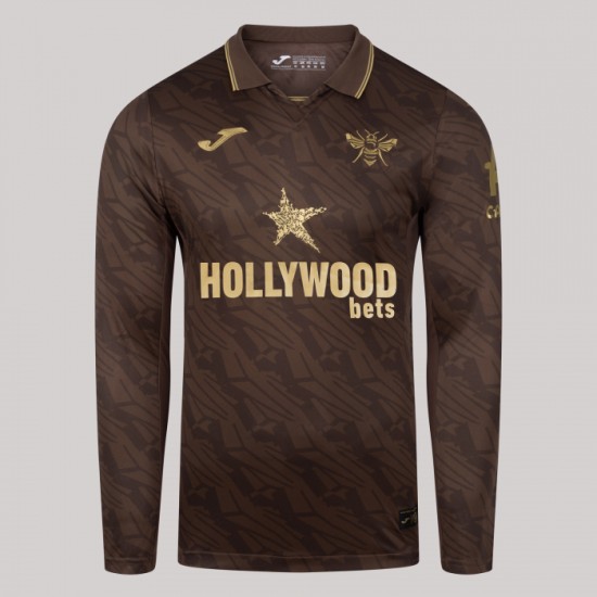 Bambino Maglia Manica Lunga Trasferta Brentford 2025/26 Bambino Maglia Manica Lunga Trasferta Brentford 2025/26