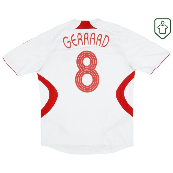 Maglia retrò trasferta uomo Liverpool 2007/08 Gerrard #8 Maglia retrò trasferta uomo Liverpool 2007/08 Gerrard #8