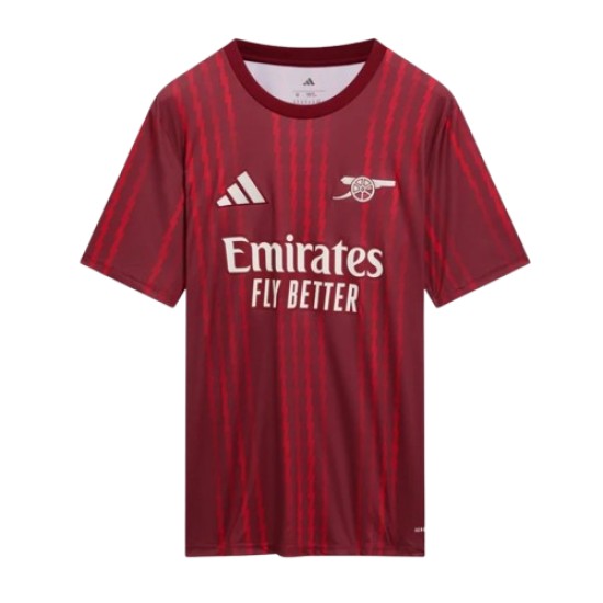 Uomo Arsenal 2025/26 Terza Maglia Pre-partita – Rossa Uomo Arsenal 2025/26 Terza Maglia Pre-partita – Rossa