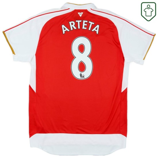 Maglia retrò casa uomo Arsenal 2015/16 Arteta #8 Maglia retrò casa uomo Arsenal 2015/16 Arteta #8