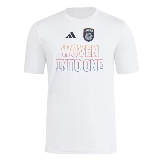 Maglia Terza Hook AEROREADY Bianca Bambino San Diego FC 2025 Maglia Terza Hook AEROREADY Bianca Bambino San Diego FC 2025