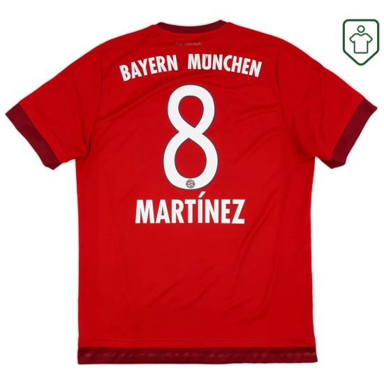 Maglia retrò Bayern Monaco 2015/26 Casa Uomo Martínez #8 Maglia retrò Bayern Monaco 2015/26 Casa Uomo Martínez #8