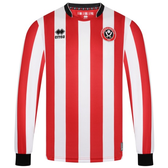Maglia da casa manica lunga 2025/26 dello Sheffield United da uomo Maglia da casa manica lunga 2025/26 dello Sheffield United da uomo