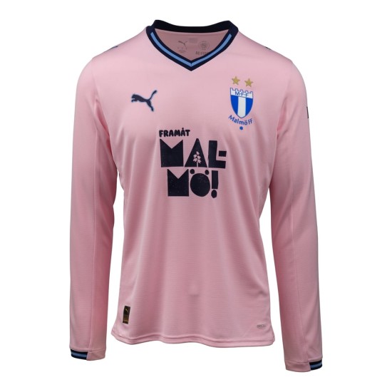 Maglia Away Manica Lunga Malmö FF 2025 Bambino - Rosa