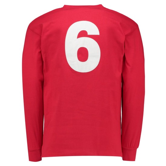 Maglia manica lunga finale Coppa del Mondo 1966 trasferta Inghilterra bambino #6 Maglia manica lunga finale Coppa del Mondo 1966 trasferta Inghilterra bambino #6