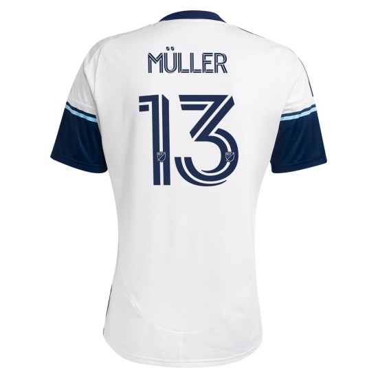 Maglia Casa Vancouver Whitecaps FC 2025 Donna - Müller #13 Maglia Casa Vancouver Whitecaps FC 2025 Donna - Müller #13