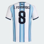 Maglia Ufficiale Casa Argentina 2026 Uomo E. FERNÁNDEZ #8 Maglia Ufficiale Casa Argentina 2026 Uomo E. FERNÁNDEZ #8