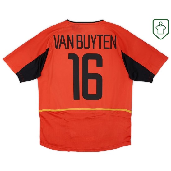 Maglia retrò Belgio 2002/04 casa da uomo Van Buyten #16