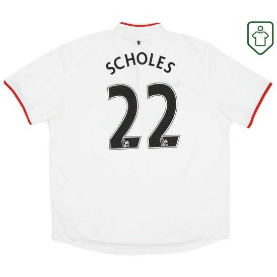 Maglia retrò trasferta uomo Manchester United 2012/14 Scholes #22 Maglia retrò trasferta uomo Manchester United 2012/14 Scholes #22