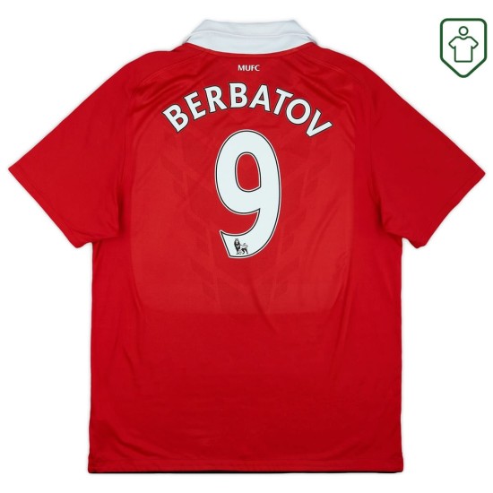 Maglia retrò casa uomo Manchester United 2010/11 Berbatov #9 Maglia retrò casa uomo Manchester United 2010/11 Berbatov #9