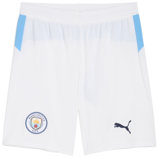 Pantaloncini Home Bianchi Manchester City 2025/26 Uomo