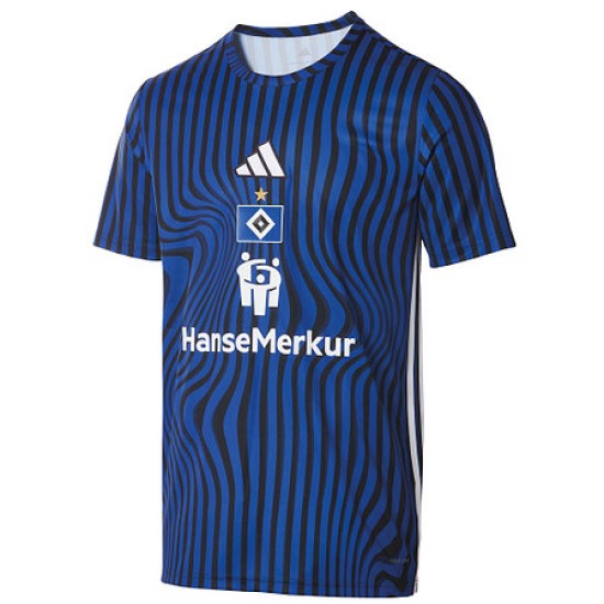 Maglia Bambino Amburgo SV 2025/26 Terza Riscaldamento Maglia Bambino Amburgo SV 2025/26 Terza Riscaldamento