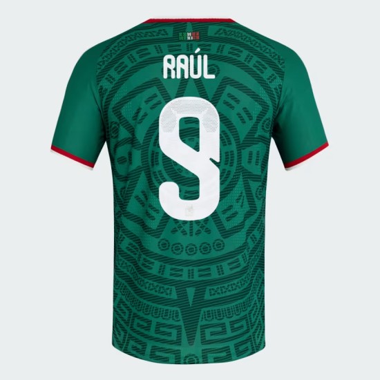 Maglia Ufficiale Casa Messico 2026 Uomo RAÚL #9 Maglia Ufficiale Casa Messico 2026 Uomo RAÚL #9