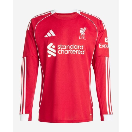 Maglia Casa Manica Lunga Liverpool Uomo 2025/26