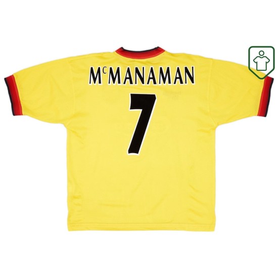Maglia retrò trasferta uomo Liverpool 1997/98 McManaman #7 Maglia retrò trasferta uomo Liverpool 1997/98 McManaman #7
