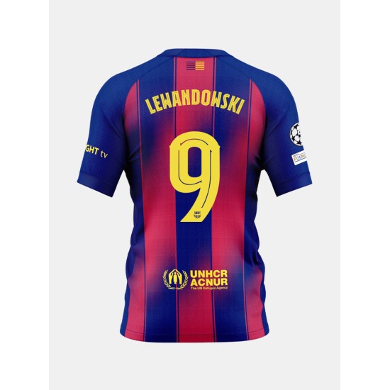 Maglia Casa UCL Bambino FC Barcellona 2025/26 - LEWANDOWSKI #9 Maglia Casa UCL Bambino FC Barcellona 2025/26 - LEWANDOWSKI #9