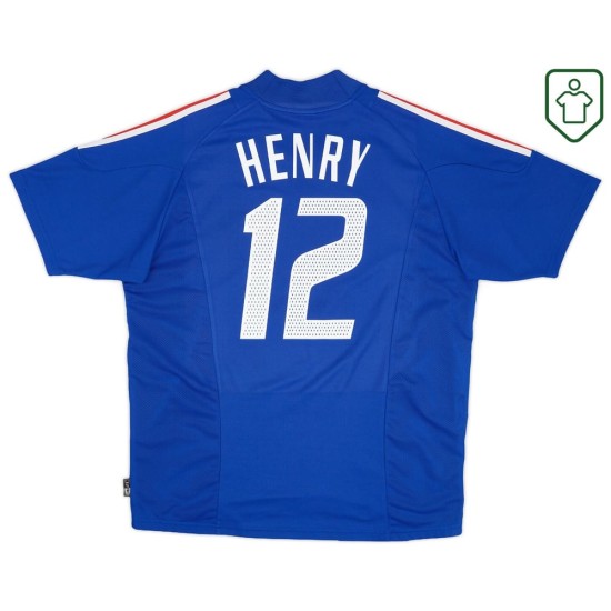 Maglia retrò Francia 2002/04 casa da uomo Henry #12 Maglia retrò Francia 2002/04 casa da uomo Henry #12