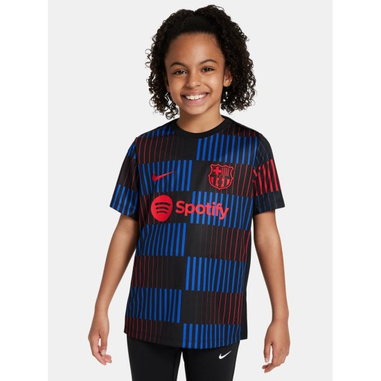 Maglia Prematch Trasferta Bambino FC Barcelona 2024/25 Maglia Prematch Trasferta Bambino FC Barcelona 2024/25