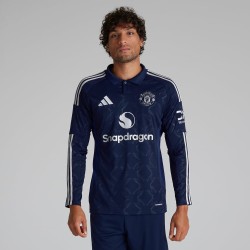 Maglia Maniche Lunghe Trasferta Manchester United Uomo 2024/25
